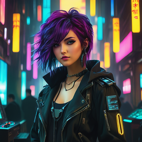 Cyberpunk world cool Indie version